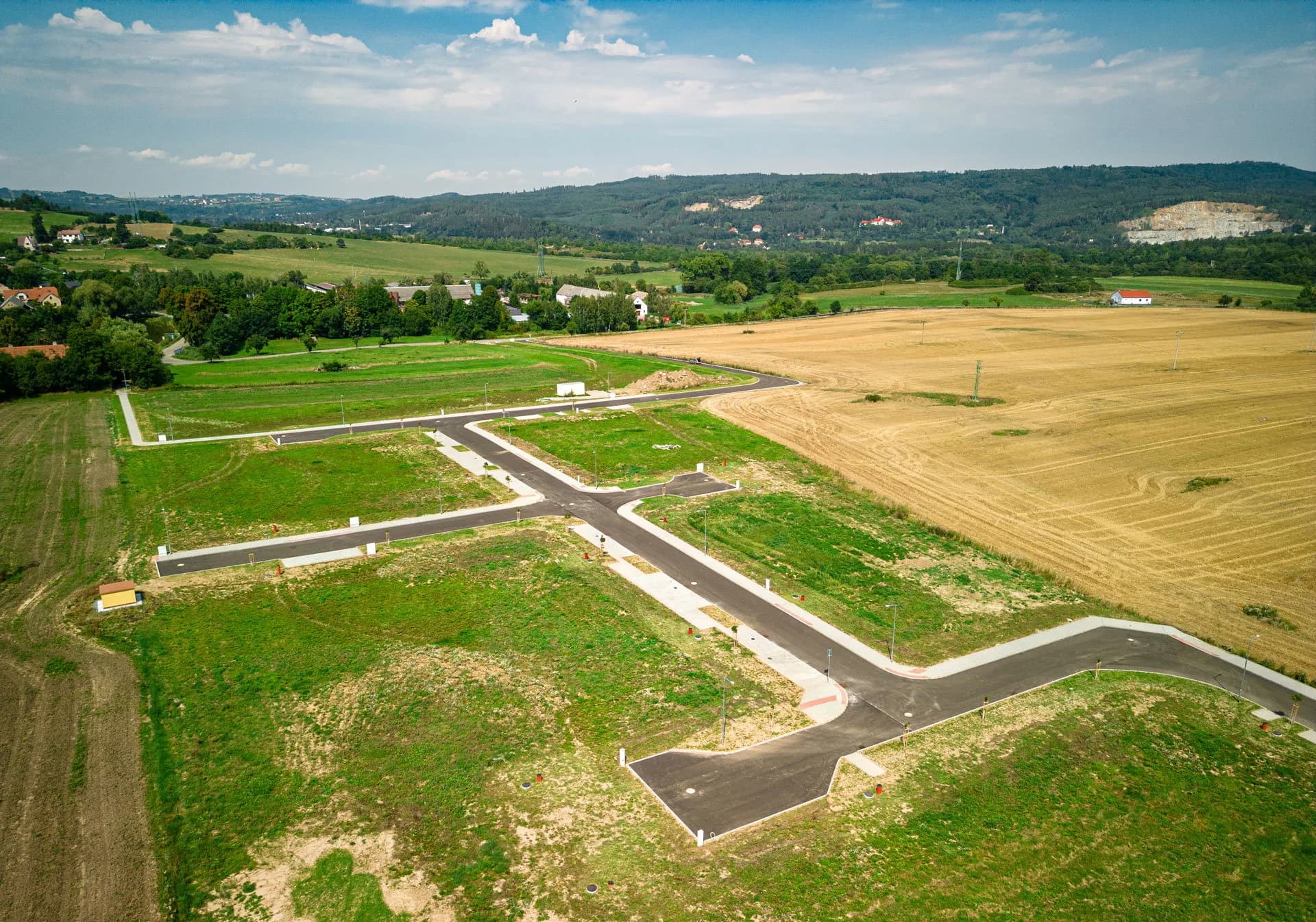 Vizualizace pozemků Nad Zlatou řekou