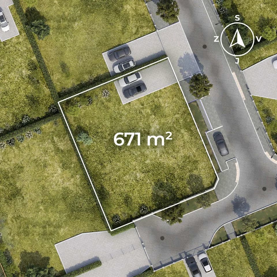 Vizualizace pozemku je pouze ilustrační.