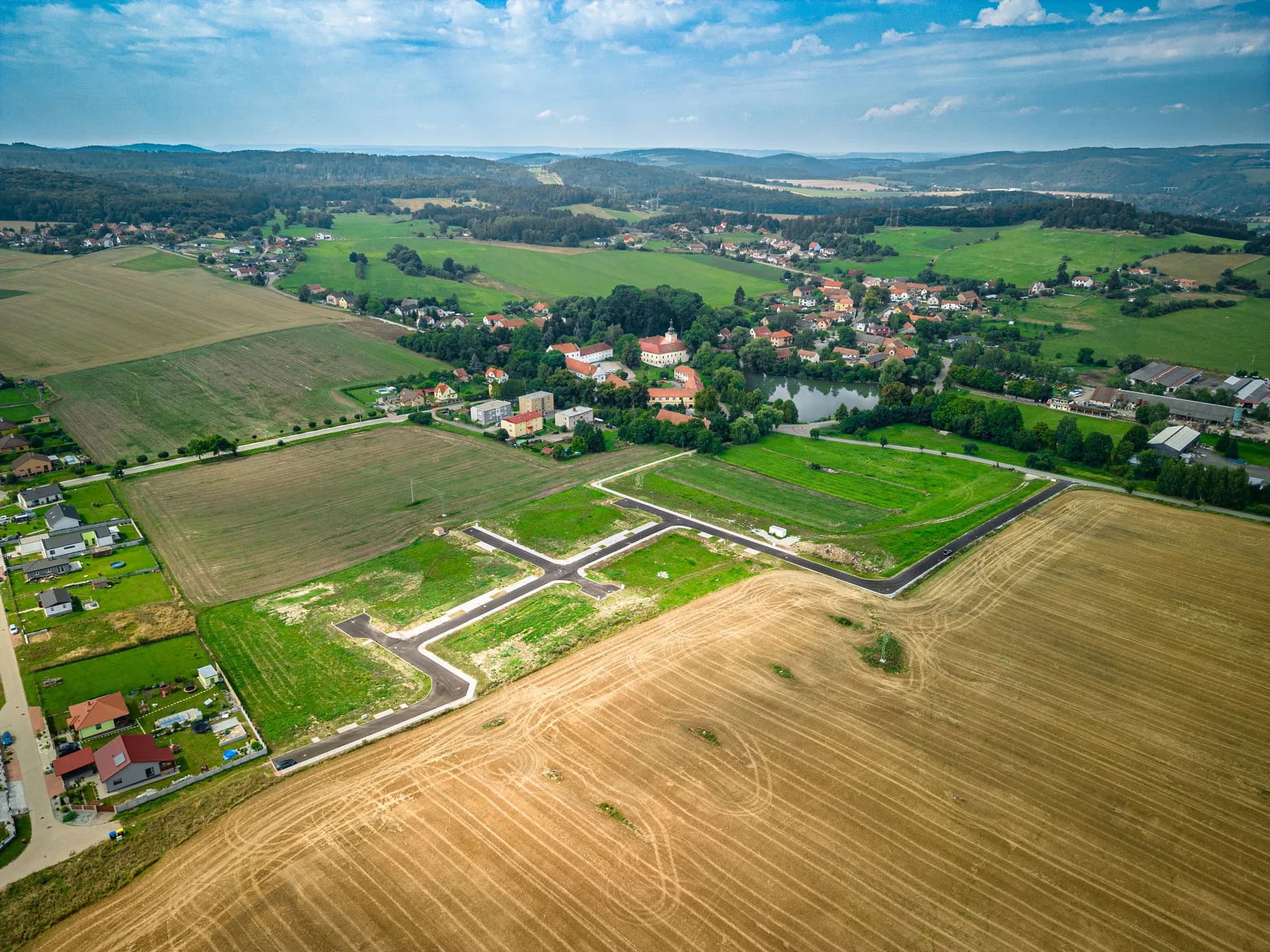 Vizualizace pozemků Nad Zlatou řekou